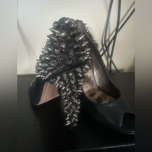 Authentic Studded with Crystal heels ,Brand new